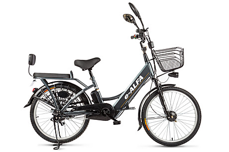 Велогибрид e-ALFA (350 W,48V/9Ah,макс.скорсть 35км/ч,пробег 35км.,вес 34 кг.)