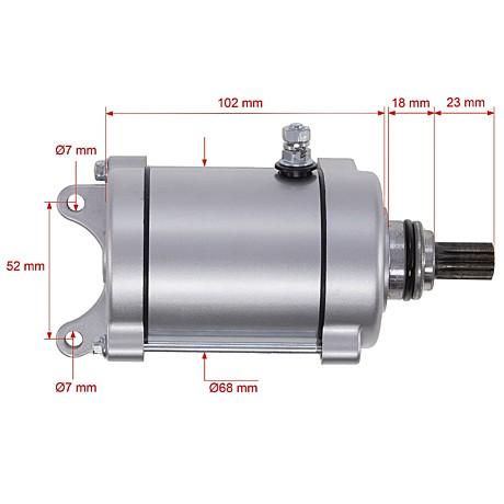 Электростартер 4Т CG150/CB250 (11 зубов) SM-PARTS