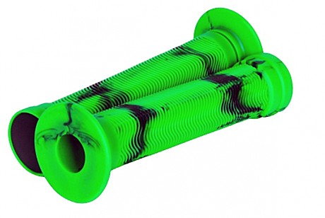 Ручки руля вело STG 150 мм ЧЕРНО-ЗЕЛЕНЫЕ