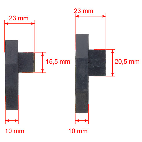 Слайдер цепи привода электростартера (пара) двиг.153FMI/154FMI 125 см3 SM-PARTS