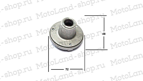 Фильтр масляный центробежный в сборе 162FMJ-B (CG150D-B)