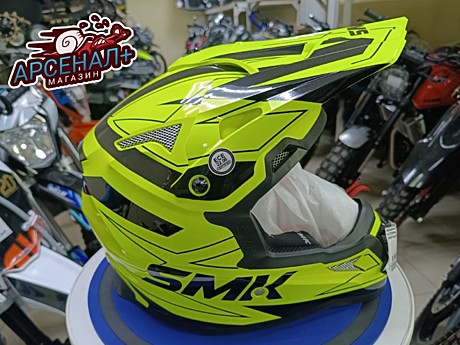 Мотошлем SMK (кроссовый) ALLTERRA SLOPE (ЖЕЛТЫЙ НЕОН/ЧЕРНЫЙ) L