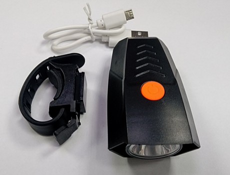 Фонарь передний EXPERT 5422 с аккумулятором и зарядкой USB водонепроницаемая