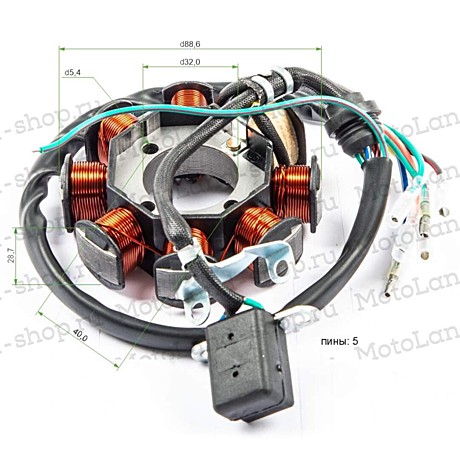 Статор генератора 4Т ZS 172FMM-3A (CB250-F)