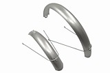 Крыло 24" YC-M015 сталь (СЕРЕБРО)