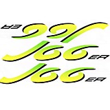 Наклейка набор (25х40) Jog green