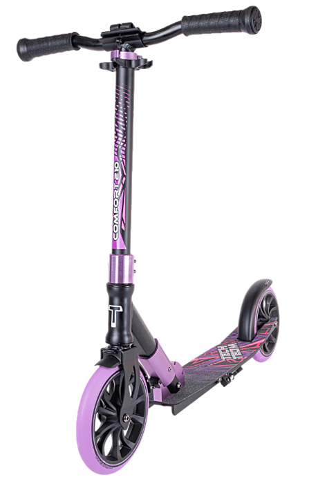 Самокат ТТ COMFORT 210R (200мм.,Макс.нагрузка: 100 кг) black/purple 