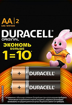 Батарейка Duracell Original AA алкалиновые ("пальчик")