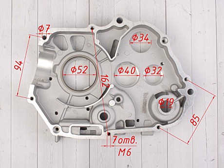 Корпус картера правый 156FMJ 140см3 (эл. стартер)