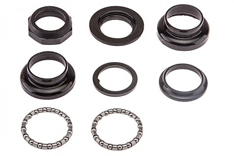 Гайка руля вело 1 FP-H501 резьбовая (черная) К-Т