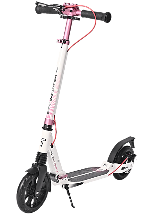 Самокат ТТ CITY SCOOTER DISK BRAKE (диаметр колес 200) РОЗОВЫЙ