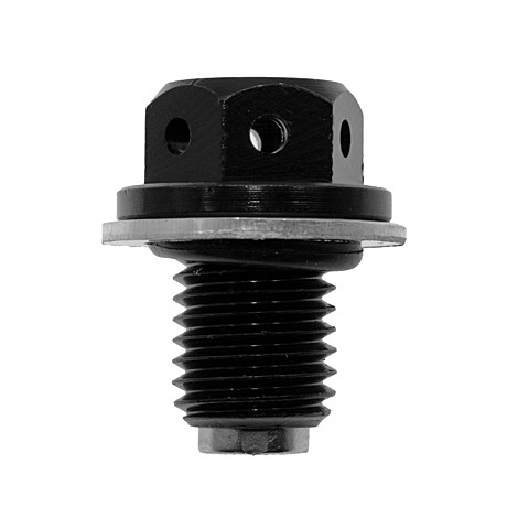 Болт сливной масла IGP CNC с магнитом М12 х1,50 (Sport, Senke) ЧЕРНЫЙ