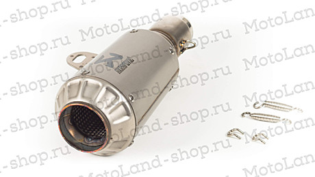 Глушитель 4T AKRAPOVIC #14 круглый титан