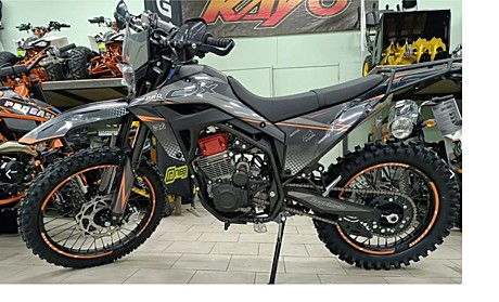 Мотоцикл Regulmoto CR-X PRO (СЕРЫЙ/ОРАНЖЕВЫЙ) 6 скоростей