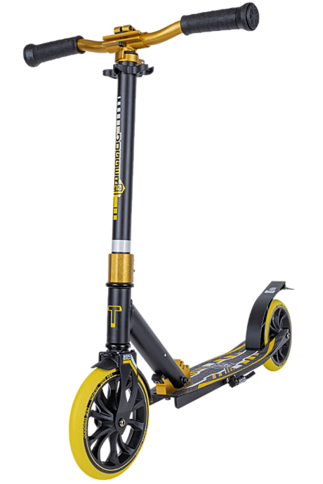 Самокат ТТ JOGGER 210 (Макс.нагрузка: 100 кг) черно-желтый 