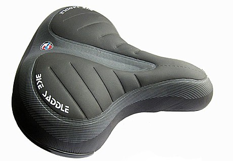 Седло вело SADDLE 3022 250*210 mm черное на независимых пружинах с катафотом