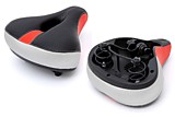 Седло вело SADDLE 3054-1 265х235 мм черное с ДЫРКОЙ