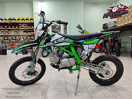 Питбайк Wels TX 125 14/17 (125 сс.,электростартер) ЗЕЛЕНЫЙ