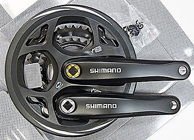 Шатун вело SHIMANO ALTUS,FS-M311,170мм,(48*38*28) ,черн.,квадрат
