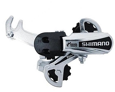 Переключатель задний SHIMANO TY-21 GSB 6скор. крюк