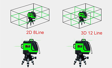 Уровень лазерный самовыравнивающийся РЕПЛИКА 4D-16 (16 лучей,зеленый луч,30 м.) + Штатив