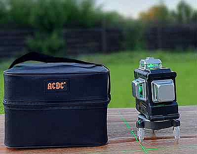 Уровень лазерный самовыравнивающийся РЕПЛИКА 4D-16 (16 лучей,зеленый луч) + Штатив ЖЕСТКИЙ КЕЙС