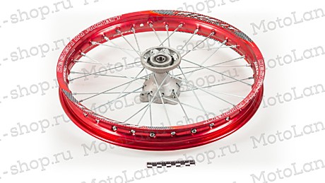 Диск колесный R17 Алюминиевый (1,60-R17 d=15mm) красный